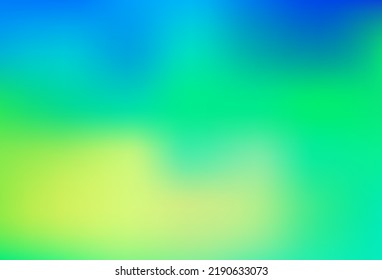 Light Blue, Yellow vector blurred shine abstract template. A vague abstract illustration with gradient. Brand new design for your business.