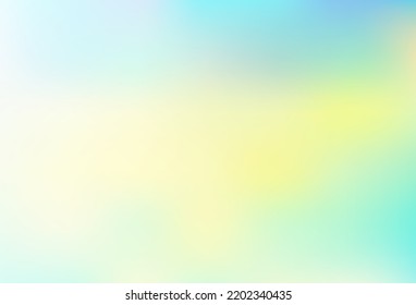 Light Blue, Yellow vector blurred and colored background. Colorful abstract illustration with gradient. Brand new design for your business.