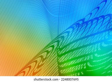Azul claro, fondo borroso del vector amarillo. Ilustración abstracta moderna con gradiente. Diseño inteligente para su trabajo.
