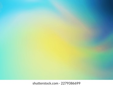 Light Blue, Yellow vector blurred shine abstract template. Colorful abstract illustration with gradient. Brand new style for your business design.