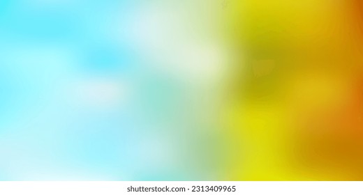 Light blue, yellow vector blurred texture. Abstract colorful illustration with blur gradient. Background for mobile phones.