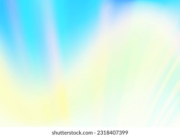 Light Blue, Yellow vector blurred shine abstract pattern. Creative illustration in halftone style with gradient. A completely new template for your design.