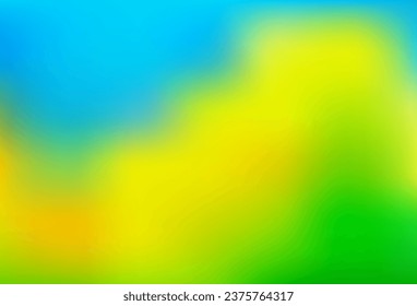 Azul claro, amarillo vectorial borroso fondo brillante. Ilustración abstracta colorida con gradiente. Diseño de su sitio web.
