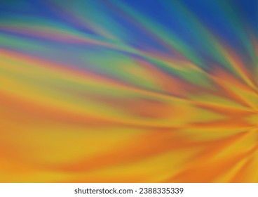 Light Blue, Yellow vector blurred shine abstract background. A vague abstract illustration with gradient. The elegant pattern for brand book.