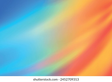 Azul claro, Vector amarillo Plantilla brillante borrosa. Ilustración colorida brillante en estilo elegante. Diseño borroso para su Sitio web.