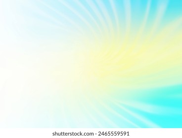 Light Blue, Yellow vector blurred and colored background. Creative illustration in halftone style with gradient. A completely new template for your design.