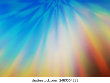 Light Blue, Yellow vector blurred bright pattern. Colorful illustration in abstract style with gradient. The blurred design can be used for your web site.