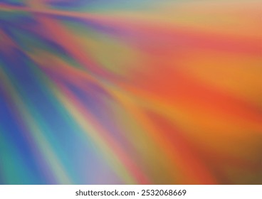 Light Blue, Yellow vector blurred shine abstract template. Creative illustration in halftone style with gradient. The elegant pattern for brand book.
