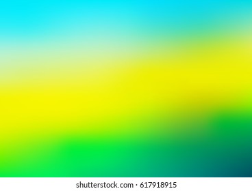 Light Blue, Yellow vector blurred background with glow. Art design pattern. Glitter abstract illustration with elegant bright gradient design.