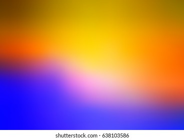 Light Blue, Yellow vector blurred shine abstract template. Colorful abstract illustration with gradient. The textured pattern can be used for background.