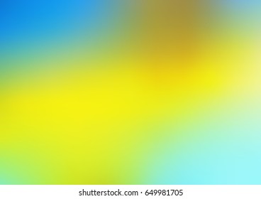 Light Blue, Yellow vector blurred and colored template. An elegant bright illustration with gradient. The template can be used as a background of a cell phone.