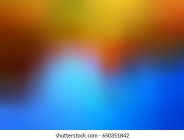 Light Blue, Yellow vector blurred and colored template. Glitter abstract illustration with an elegant design. The completely new template can be used for your brand book.