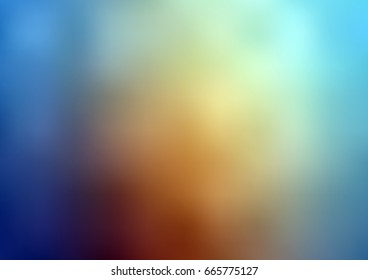 Light Blue, Yellow vector blurred shine abstract background. Glitter abstract illustration with an elegant design. The template can be used as a background of a cell phone.