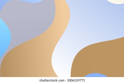 Light Blue, Yellow vector blurry arched pattern. Creative geometric illustration in Origami style with gradient. The elegant pattern can be used as part of a brand book.
