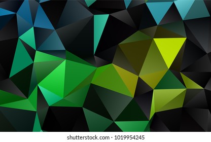 Light Blue, Yellow vector blurry triangle pattern. Colorful abstract illustration with gradient. The best triangular design for your business.