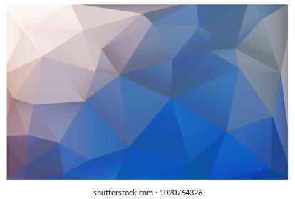 Light Blue, Yellow vector blurry triangle background design. Geometric background in Origami style with gradient. 