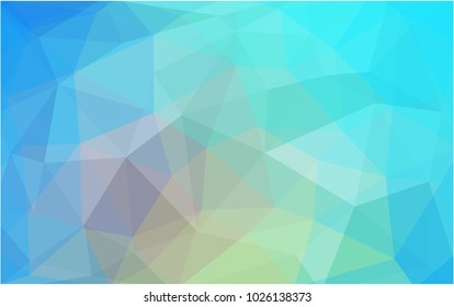 Light Blue, Yellow vector blurry triangle background design. Geometric background in Origami style with gradient. 