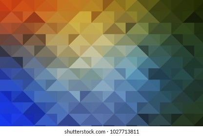 Light Blue, Yellow vector blurry triangle template. Colorful illustration in abstract style with gradient. A completely new template for your business design.