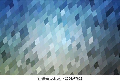 Light Blue, Yellow vector blurry rectangular background. Geometric background in square style with gradient. The pattern can be used for brand-new background.