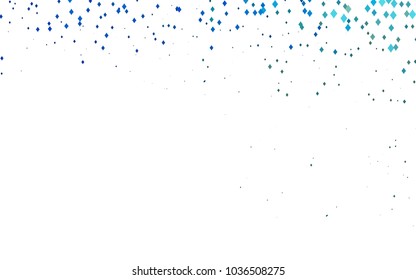 Light Blue, Yellow vector blurry rectangular background. Geometric background in square style with gradient. The pattern can be used for brand-new background.