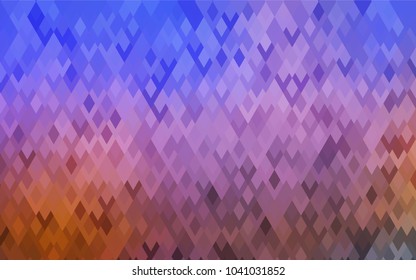 Light Blue, Yellow vector blurry rectangular background. Geometric background in square style with gradient. The pattern can be used for brand-new background.