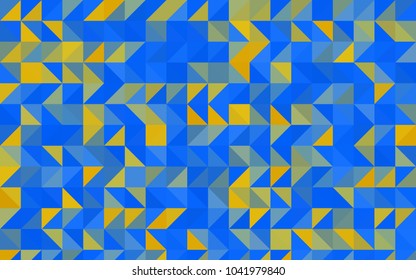 Light Blue, Yellow vector blurry triangle template. Glitter abstract illustration with an elegant design. The template can be used as a background for cell phones.