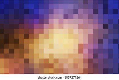 Light Blue, Yellow vector blurry rectangular background. Geometric background in square style with gradient. The pattern can be used for brand-new background.