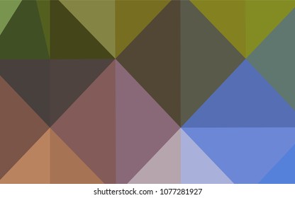 Light Blue, Yellow vector blurry triangle pattern. Geometric illustration in Origami style with gradient.  Brand-new style for your business design.