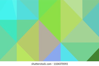 Light Blue, Yellow vector blurry triangle texture. Glitter abstract illustration with an elegant design. That pattern can be used as a part of a brand book.