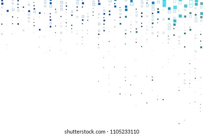 Light Blue, Yellow vector blurry rectangular background. Geometric background in square style with gradient. The pattern can be used for brand-new background.