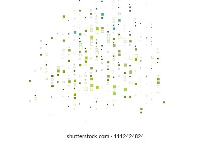 Light Blue, Yellow vector blurry rectangular background. Geometric background in square style with gradient. The pattern can be used for brand-new background.