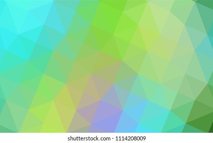 Light Blue, Yellow vector blurry triangle texture. Shining polygonal illustration, which consist of triangles. Textured pattern can be used for background.
