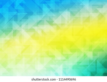 Light Blue, Yellow vector blurry hexagon texture. Glitter abstract illustration with an elegant design. A new texture for your design.