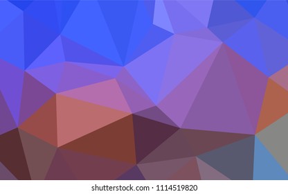 Light Blue, Yellow vector blurry triangle pattern. Shining colored illustration in a new style. Triangular pattern for your business design.