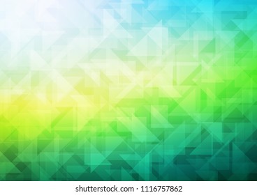 Light Blue, Yellow vector blurry hexagon pattern. A sample with polygonal shapes. The template can be used as a background for cell phones.