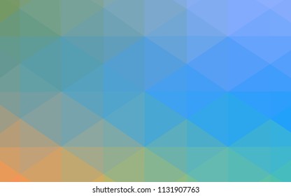 Light Blue, Yellow vector blurry triangle texture. Triangular geometric sample with gradient.  Triangular pattern for your business design.