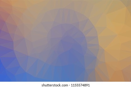 Light Blue, Yellow vector blurry hexagon pattern. Brand new colored illustration in blurry style with gradient. A completely new template for your business design.