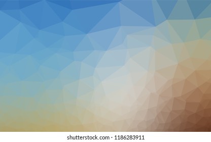 Light Blue, Yellow vector blurry hexagon pattern. Shining colored illustration in a Brand new style. The elegant pattern can be used as part of a brand book.