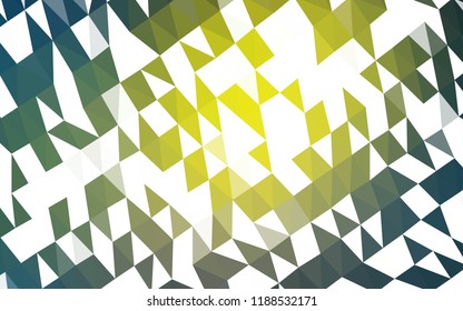 Light Blue, Yellow vector blurry hexagon template. Brand new colored illustration in blurry style with gradient. Brand new style for your business design.