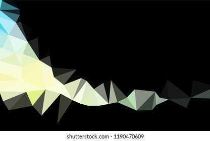 Light Blue, Yellow vector blurry hexagon pattern. Colorful illustration in abstract style with gradient. Brand new style for your business design.