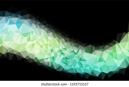 Light Blue, Yellow vector blurry hexagon template. Colorful abstract illustration with gradient. The template can be used as a background for cell phones.