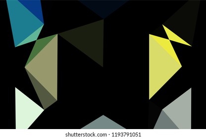 Light Blue, Yellow vector blurry hexagon pattern. Creative geometric illustration in Origami style with gradient. A completely new design for your business.
