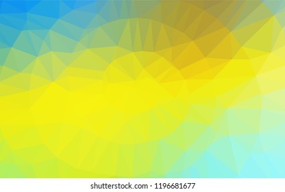 Light Blue, Yellow vector blurry hexagon template. Glitter abstract illustration with an elegant design. Brand new design for your business.