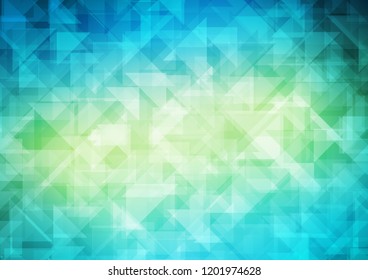 Light Blue, Yellow vector blurry hexagon blurry triangle. Brand new colored illustration in blurry style with gradient. The elegant pattern can be used as part of a brand book.