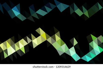 Light Blue, Yellow vector blurry hexagon template. An elegant bright illustration with gradient. The textured pattern can be used for background.