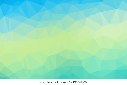 Light Blue, Yellow vector blurry hexagon template. Shining colored illustration in a Brand new style. A completely new template for your business design.