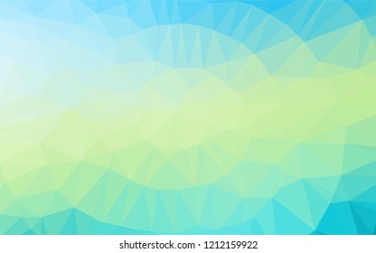 Light Blue, Yellow vector blurry hexagon texture. Glitter abstract illustration with an elegant design. The template can be used as a background for cell phones.