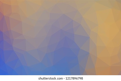 Light Blue, Yellow vector blurry hexagon texture. Colorful illustration in abstract style with gradient. A completely new design for your business.