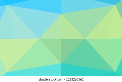 Light Blue, Yellow vector blurry hexagon texture. Creative illustration in halftone style with gradient. The template can be used as a background for cell phones.