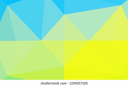Light Blue, Yellow vector blurry hexagon texture. Creative illustration in halftone style with gradient. The completely new template can be used for your brand book.